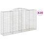 Cestas gaviones 20 uds forma de arco hierro 300x50x160/180 cm de , Maceteros y jardineras - Ref: Foro24-3146769, Precio: 3,00...