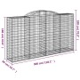 Cestas gaviones 20 uds forma de arco hierro 300x50x160/180 cm de , Maceteros y jardineras - Ref: Foro24-3146769, Precio: 3,00...