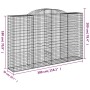 Cestas de gaviones 12 uds forma de arco hierro 300x50x180/200cm de , Maceteros y jardineras - Ref: Foro24-3146783, Precio: 2,...