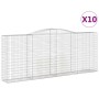 Cestas de gaviones 10 uds forma de arco hierro 400x50x160/180cm de , Maceteros y jardineras - Ref: Foro24-3147043, Precio: 2,...