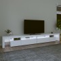 Mueble de TV con luces LED blanco 290x36,5x40 cm de , Muebles TV - Ref: Foro24-3152802, Precio: 193,73 €, Descuento: %