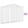Cestas de gaviones 25 uds forma de arco hierro 200x30x120/140cm de , Maceteros y jardineras - Ref: Foro24-3145467, Precio: 2,...