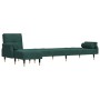 Sofá cama en forma de L terciopelo verde oscuro 271x140x70 cm de , Sofás - Ref: Foro24-3157223, Precio: 484,54 €, Descuento: %