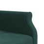 Sofá cama en forma de L terciopelo verde oscuro 271x140x70 cm de , Sofás - Ref: Foro24-3157223, Precio: 484,54 €, Descuento: %