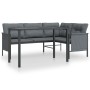 Juego de comedor de jardín 2 piezas acero gris antracita de , Conjuntos de jardín - Ref: Foro24-3187259, Precio: 357,18 €, De...