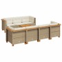 Set de sofás de jardín y cojines 8 piezas ratán sintético beige en Conjuntos de jardín | Comprar online en Foru.es