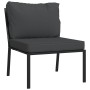 Set de muebles de jardín 5 piezas acero con cojines gris de , Conjuntos de jardín - Ref: Foro24-3187954, Precio: 483,65 €, De...