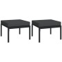 Set de muebles de jardín 5 piezas acero con cojines gris de , Conjuntos de jardín - Ref: Foro24-3187954, Precio: 483,65 €, De...