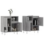 Aparadores 2 piezas madera contrachapada gris Sonoma de , Aparadores - Ref: Foro24-3190131, Precio: 115,24 €, Descuento: %