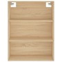 Aparador alto madera contrachapada color roble 69,5x34x180 cm de , Aparadores - Ref: Foro24-3189416, Precio: 148,07 €, Descue...