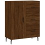 Aparador alto madera contrachapada marrón roble 69,5x34x180 cm de , Aparadores - Ref: Foro24-3189468, Precio: 164,08 €, Descu...