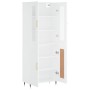 Aparador alto madera contrachapada blanco 69,5x34x180 cm de , Aparadores - Ref: Foro24-3198321, Precio: 168,11 €, Descuento: %