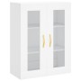 Aparador alto madera contrachapada blanco 69,5x34x180 cm de , Aparadores - Ref: Foro24-3198321, Precio: 168,11 €, Descuento: %