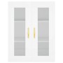 Aparador alto madera contrachapada blanco 69,5x34x180 cm de , Aparadores - Ref: Foro24-3198321, Precio: 168,11 €, Descuento: %