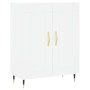 Aparador alto madera contrachapada blanco 69,5x34x180 cm de , Aparadores - Ref: Foro24-3198321, Precio: 168,11 €, Descuento: %