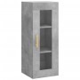 Aparador de madera contrachapada gris hormigón 34,5x34x180 cm de , Aparadores - Ref: Foro24-3199229, Precio: 113,52 €, Descue...