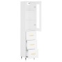 Aparador alto madera contrachapada blanco 34,5x34x180 cm de , Aparadores - Ref: Foro24-3199217, Precio: 115,18 €, Descuento: %