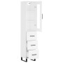 Aparador alto madera contrachapada blanco 34,5x34x180 cm de , Aparadores - Ref: Foro24-3199257, Precio: 123,48 €, Descuento: %