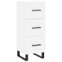 Aparador alto madera contrachapada blanco 34,5x34x180 cm de , Aparadores - Ref: Foro24-3199257, Precio: 123,48 €, Descuento: %