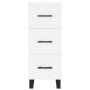 Aparador alto madera contrachapada blanco 34,5x34x180 cm de , Aparadores - Ref: Foro24-3199257, Precio: 123,48 €, Descuento: %