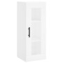 Aparador alto madera contrachapada blanco 34,5x34x180 cm de , Aparadores - Ref: Foro24-3199257, Precio: 123,48 €, Descuento: %