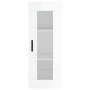 Aparador alto madera contrachapada blanco brillo 34,5x34x180 cm de , Aparadores - Ref: Foro24-3199243, Precio: 136,44 €, Desc...