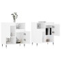 Aparadores 2 uds madera contrachapada blanco brillo de , Aparadores - Ref: Foro24-3190119, Precio: 131,45 €, Descuento: %