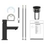 EISL Grifo monomando de lavabo CALVINO negro mate de , Grifos - Ref: Foro24-446488, Precio: 83,70 €, Descuento: %