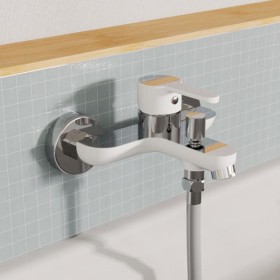 EISL Grifo monomando de baño DIZIANI cromado blanco de , Grifos - Ref: Foro24-446483, Precio: 68,28 €, Descuento: %