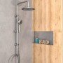 EISL Conjunto de ducha Screwing or Sticking cromado de , Cabezales de ducha - Ref: Foro24-446506, Precio: 79,73 €, Descuento: %