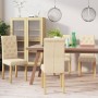 Sillas de comedor 4 unidades tela color crema de , Sillas de comedor - Ref: Foro24-336860, Precio: 242,08 €, Descuento: %