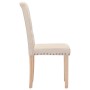 Sillas de comedor 4 unidades tela color crema de , Sillas de comedor - Ref: Foro24-336860, Precio: 242,08 €, Descuento: %