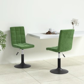 Sillas de comedor giratorias 2 unidades terciopelo verde oscuro de , Sillas de comedor - Ref: Foro24-335744, Precio: 116,26 €...