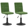 Sillas de comedor giratorias 2 unidades terciopelo verde oscuro de , Sillas de comedor - Ref: Foro24-335744, Precio: 116,26 €...