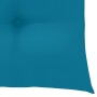 Sillas de jardín 6 uds madera teca con cojines azul claro de , Sillas de jardín - Ref: Foro24-3062560, Precio: 434,21 €, Desc...