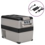 Nevera con asa y adaptador PP y PE negro y gris 35 L de , Neveras - Ref: Foro24-3154641, Precio: 445,18 €, Descuento: %