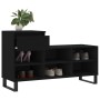 Mueble zapatero madera contrachapada negro 102x36x60 cm de , Zapateros y organizadores de calzado - Ref: Foro24-831373, Preci...