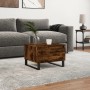 Mesa de centro madera de ingeniería roble ahumado 50x46x35 cm de , Mesas de centro - Ref: Foro24-830886, Precio: 43,52 €, Des...