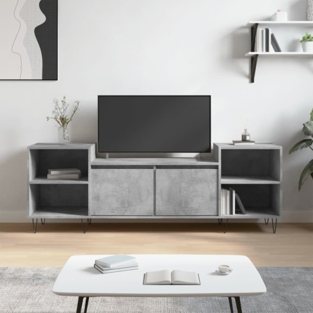 Mueble para TV madera contrachapada gris hormigón 160x35x55 cm de , Muebles TV - Ref: Foro24-831344, Precio: 82,47 €, Descuen...