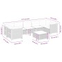 Set de sofás de jardín y cojines 8 piezas ratán sintético beige en Conjuntos de jardín | Comprar online en Foru.es