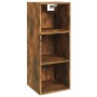 Armario pared madera ingeniería roble ahumado 34,5x32,5x90 cm de , Estantes y estanterías - Ref: Foro24-817456, Precio: 37,30...