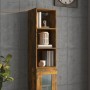 Armario pared madera ingeniería roble ahumado 34,5x32,5x90 cm de , Estantes y estanterías - Ref: Foro24-817456, Precio: 37,30...