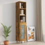 Armario pared madera ingeniería roble ahumado 34,5x32,5x90 cm de , Estantes y estanterías - Ref: Foro24-817456, Precio: 37,30...