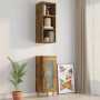 Armario pared madera ingeniería roble ahumado 34,5x32,5x90 cm de , Estantes y estanterías - Ref: Foro24-817456, Precio: 37,30...