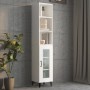 Armario de pared madera de ingeniería blanco 34,5x32,5x90 cm de , Estantes y estanterías - Ref: Foro24-812483, Precio: 40,85 ...