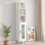 Armario de pared madera de ingeniería blanco 34,5x32,5x90 cm de , Estantes y estanterías - Ref: Foro24-812483, Precio: 40,85 ...