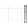 Valla de jardín de acero galvanizado plateado 50x1 m de , Paneles de vallas - Ref: Foro24-149498, Precio: 86,37 €, Descuento: %