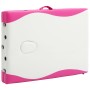 Camilla de masaje plegable 3 zonas madera blanco y rosa de , Mesas de masaje - Ref: Foro24-110218, Precio: 156,51 €, Descuent...