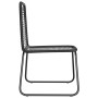 Sillas de jardín 6 unidades ratán sintético negro de , Sillas de jardín - Ref: Foro24-313113, Precio: 321,38 €, Descuento: %