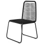 Sillas de jardín 6 unidades ratán sintético negro de , Sillas de jardín - Ref: Foro24-313113, Precio: 321,38 €, Descuento: %